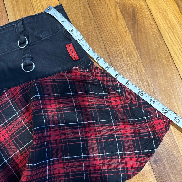 Vintage Tripp NYC Black and Red Plaid Mini Skirt - Picture 5 of 6